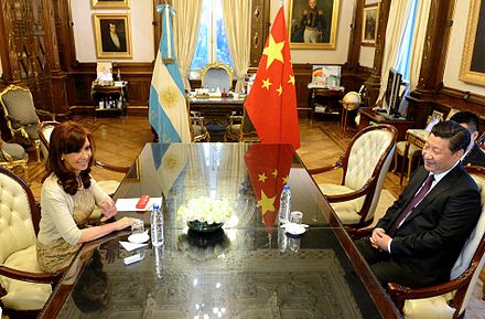 Cristina Fernández and Xi Jinping in Argentina, 18 July 2014