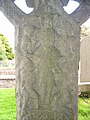 English: The Cross of Kells, or Cross of Patrick and Columba (as it is writen on it, it is strangely dedicated to this two saints), is the oldest of the five high crosses in Kells, County Meath, Ireland. This is the middle of the western face. Français : La Croix de Kells, ou croix de Patrick et Colomba (comme écrit dessus, elle est étrangement dédiée à ces deux saints), est la plus ancienne des cinq hautes croix de Kells, ville irlandaise du comté de Meath. Ceci est le milieu de la face ouest.