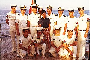 Crown Prince Reza Pahlavi Navy day of 1975.jpg