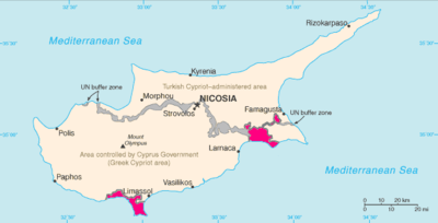 UK Sovereign Base Areas (pink) Cyprus SBAsInRed.png
