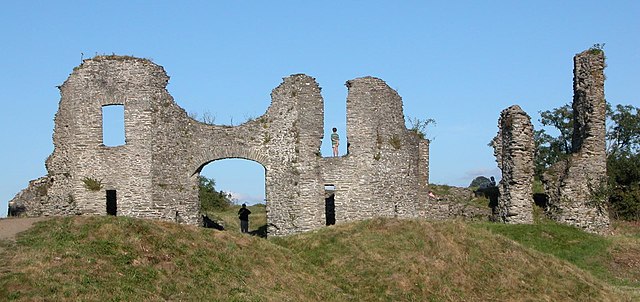 The remains of the Norman castle.