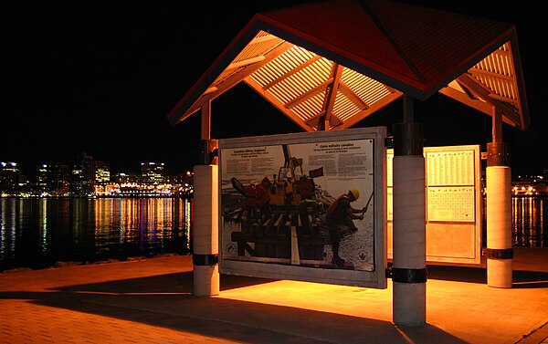 Display on Dartmouth waterfront, Dartmouth, Nova Scotia.