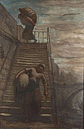 Daumier - Mosónők a lépcsőn.  1860-1862.jpg