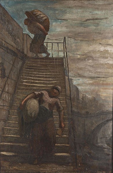 File:Daumier - Washerwomen on the Steps. 1860-1862.jpg