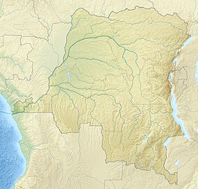 Map showing the location of Taman Nasional Virunga