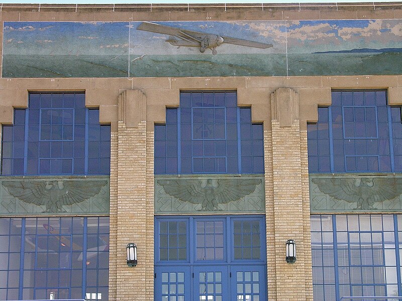 File:Detail of Kansas Aviation Museum building.jpg