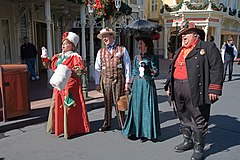 Characters in Main Street. Disneyworld, Orlando 2010