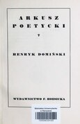 Henryk Domiński Arkusz poetycki 7
