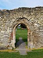 Doorway on the western side of the courtyard at Lesnes Abbey in Abbey Wood. [74]