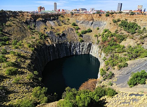 City centre seen over the Big Hole