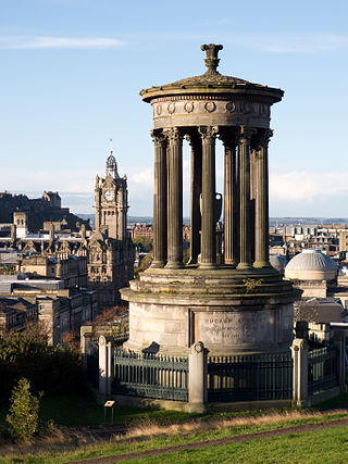 <span class="mw-page-title-main">Dugald Stewart Monument</span> Monument in Calton Hill, Edinburgh, Scotland