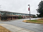 Front of Dunwoody High School in Dunwoody, Georgia