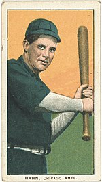 A 1909 American Tobacco Company baseball card of Ed Hahn.
