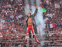 Edge's Wrestlemania XXVI entrance.jpg