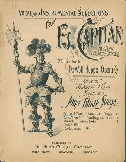 Sheet music cover, 1896