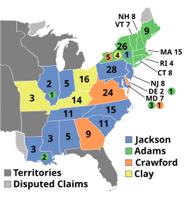 Mapa de resultados eleitorais por estado