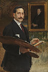 Enrique Simonet, Self-portrait with a Palette, 1910