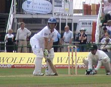 Morgan batting against Bangladesh in 2010 Eoin Morgan batting vs Bangladesh 2010-06-04.jpg