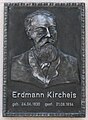 Fabrikant Erdmann Kircheis auf einer Gedenktafel