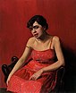 Félix Vallotton, 1925 - La Roumaine en robe rouge.jpg