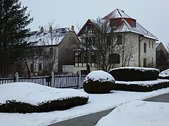 Wohnhaus mit Fachwerkelementen