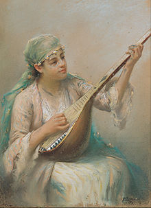 Fausto Zonaro - Woman Playing a String Instrument - Google Art Project.jpg