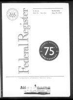 Miniatuur voor Bestand:Federal Register 2010-08-25- Vol 75 Iss 164 (IA sim federal-register-find 2010-08-25 75 164).pdf