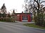 East-north-eastern view of the station of the volunteer firefighters in Kreuzbruch , Liebenwalde municipality , Oberhavel district, Brandenburg stat...