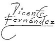 firma de Vicente Fernández