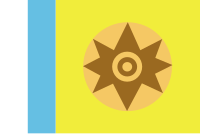 Canarian flag proposed by Azarug Flag of Tknara.svg