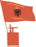 Flag of the Democratic Front of Albania (1977)