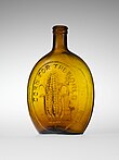 Baltimore Glass Works flask, Metropolitan Museum of Art Flask MET DP244569.jpg