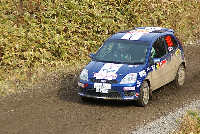 FSTi rally car at Rally Japan