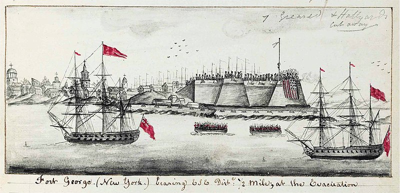 File:Fort George, New York. Evacuation 24 November 1783 (maritime journal of Robert Raymond) 092631.jpg