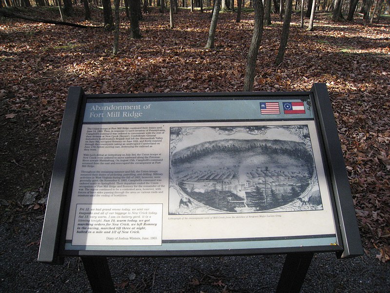 File:Fort Mill Ridge Civil War Trenches Romney WV 2008 10 30 19.JPG