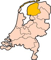 Letak Friesland di Belanda