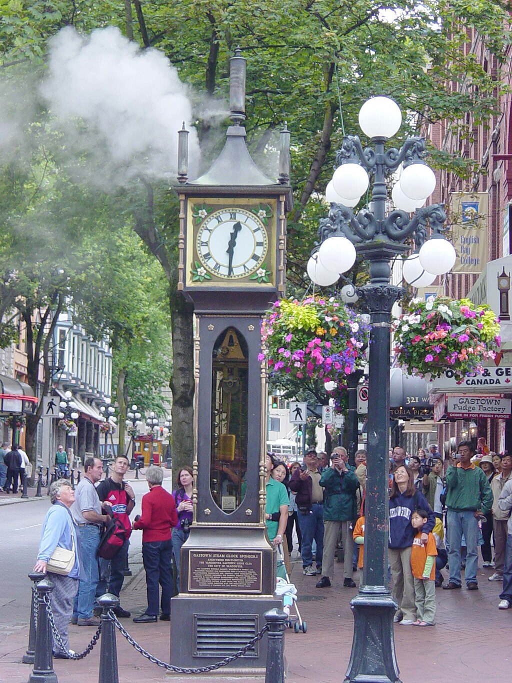 Steam clock 'Ariadne,' St Helier, Jersey, Channel Islands. This