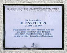 Gedenktafel am Hause Albrechtstraße 40, Berlin-Steglitz