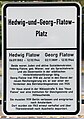 Hedwig H. Flatow und Georg Flatow, Hedwig-und-Georg-Flatow-Platz, Berlin-Zehlendorf, Deutschland