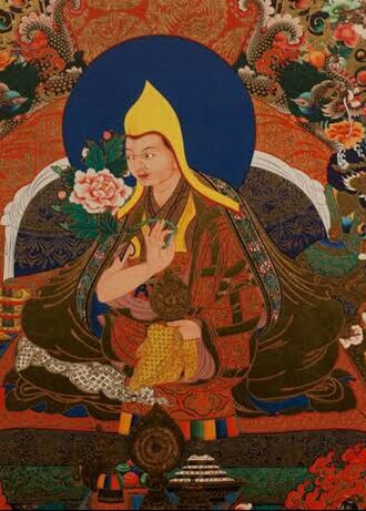 Gendun Drup, founder of Tashilhunpo Monastery, and the First Dalai Lama