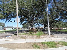 Image of Milneburg neighborhood in Gentilly district, New Orleans Gentilly New Orleans Feb 2019 - Filmore & St Roch Milneburg Sign.jpg