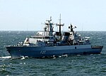 German frigate Bayern (F217) underway in the Baltic Sea on 10 June 2008 (080610-N-3396B-067)