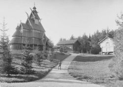 Axel Lindahl: Roubený kostel z Golu, 1880–1890