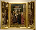 Opdracht van Jezus in de tempel (met Franciscus en Antonius) door Goswin van der Weyden in het Museu Nacional de Arte Antiga in Lissabon