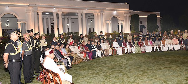 Several governors, lieutenant governors and administrators pose with the Vice President of India on the eve of ‘2021 Governors Conference’, at Vice President's House, in New Delhi in November 2021.