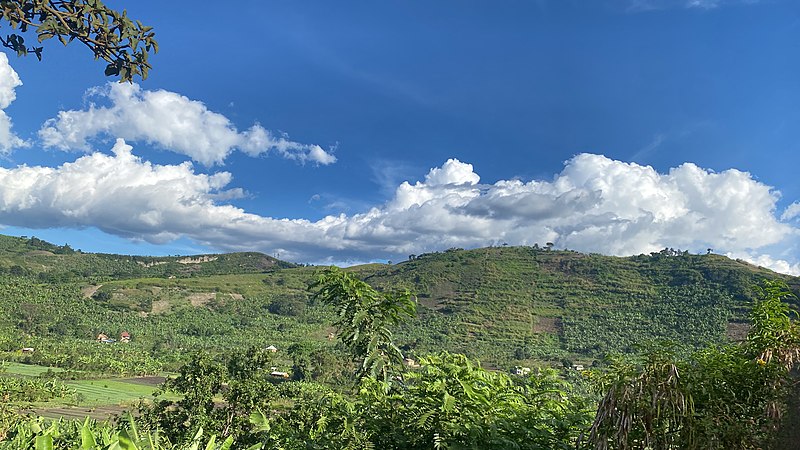 File:Green mountainous landscape in Katerera Subcounty in Western Uganda 3.jpg