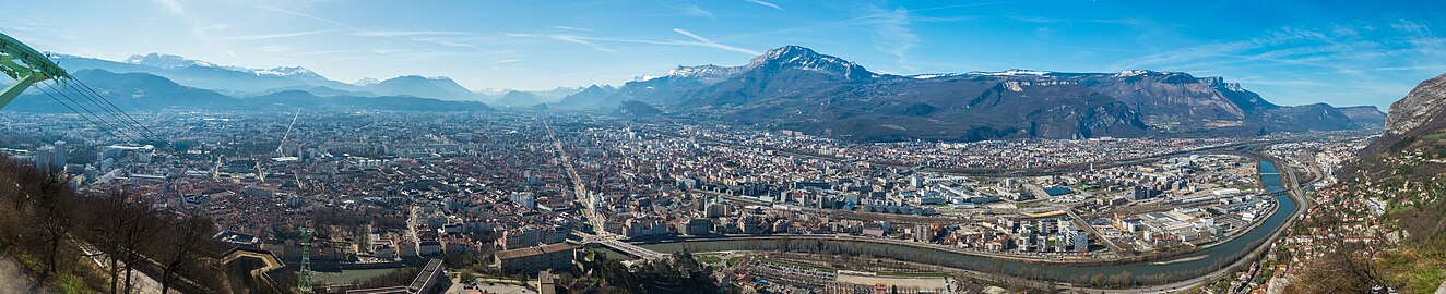 Panorama Grenoble in Richtung Moucherotte