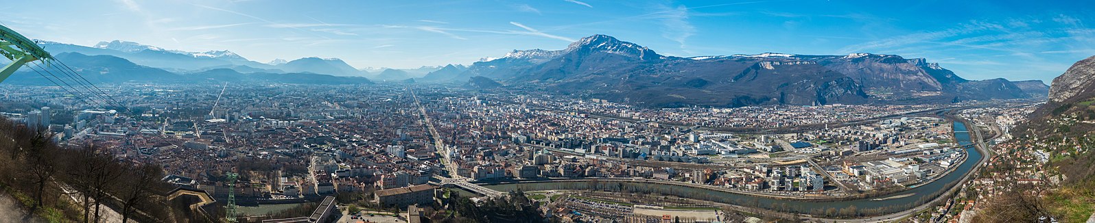 Grenoble (west side) from La Bastille