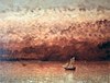 Gustave Courbet - Atardecer en el lago de Ginebra - WGA05520.jpg