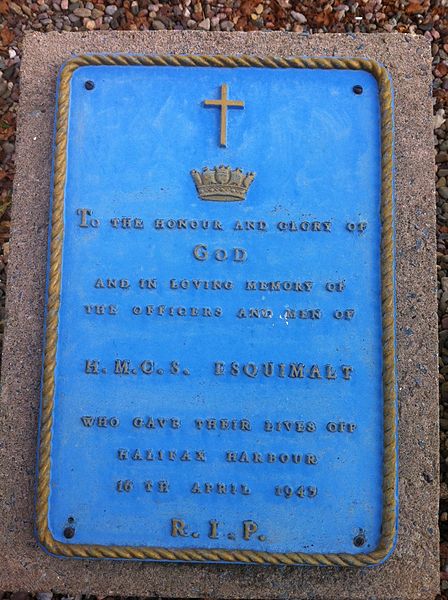 File:HMCS Esquimalt memorial plaque CFB Halifax.jpg